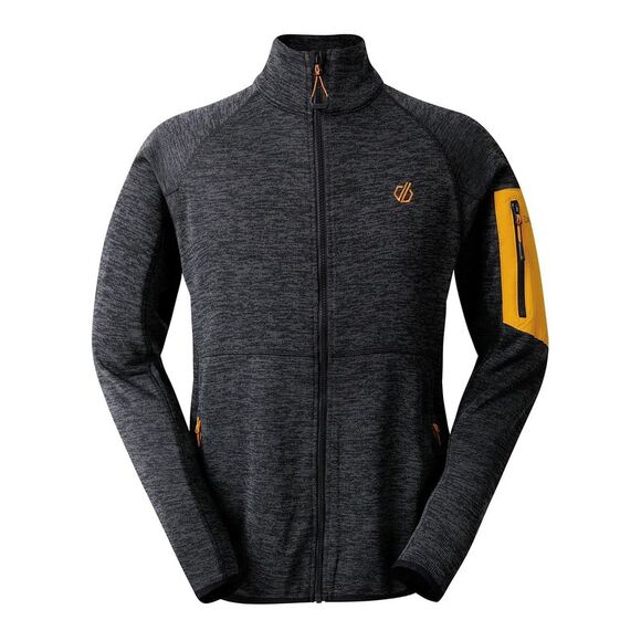 Dare 2B Mens Torrek Fleece Top / Black/Desert Sun